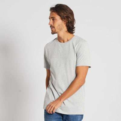 Plain jersey T-shirt GREY