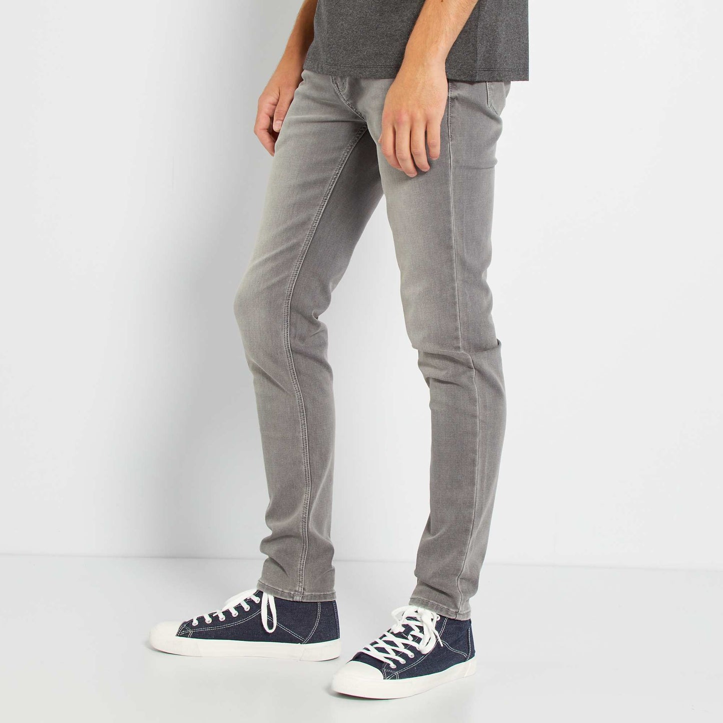 Slim-fit stretch jeans grey