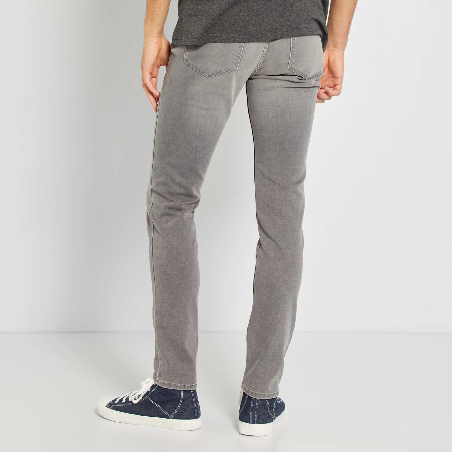 Slim-fit stretch jeans grey