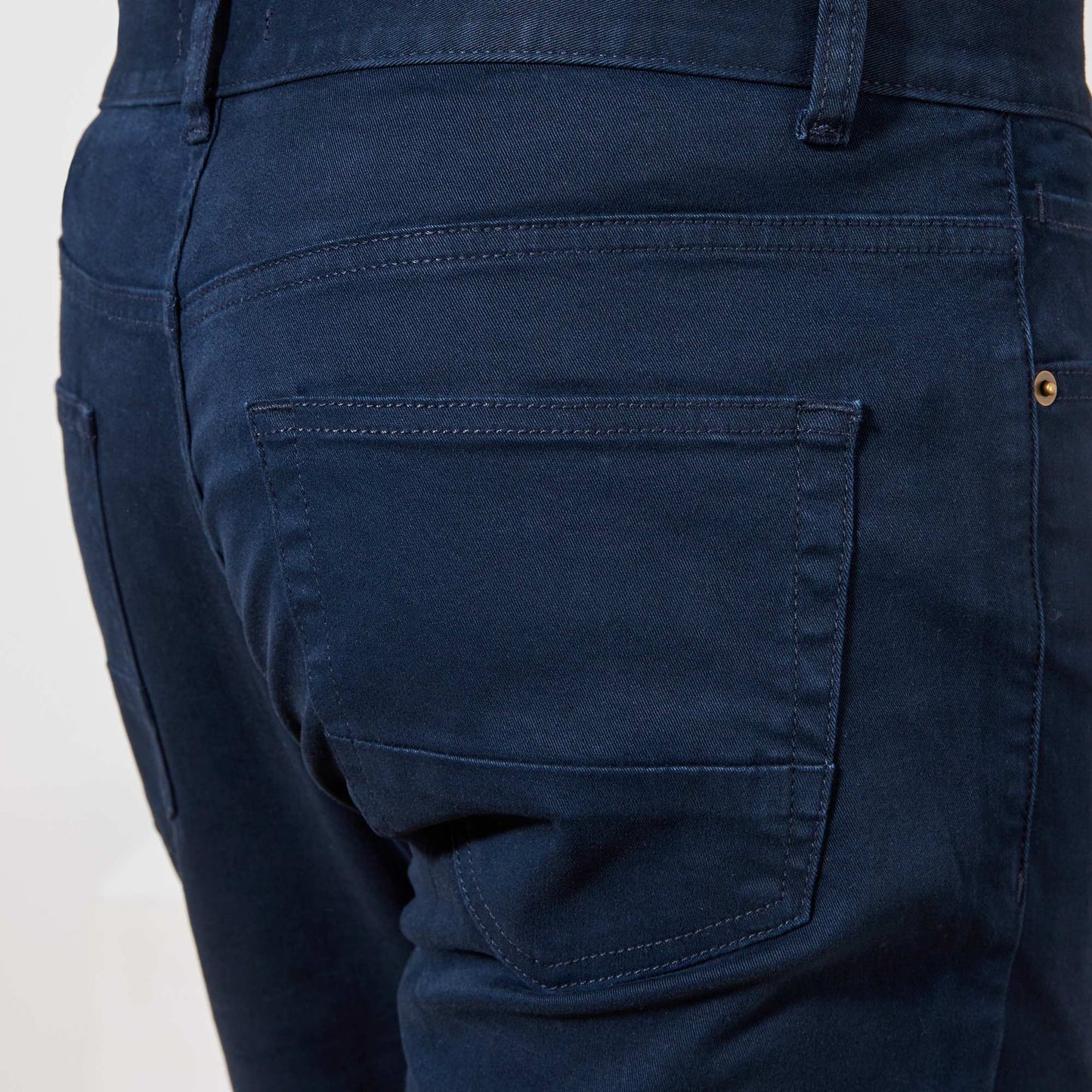 Slim-fit 5-pocket trousers - L32 BLUE