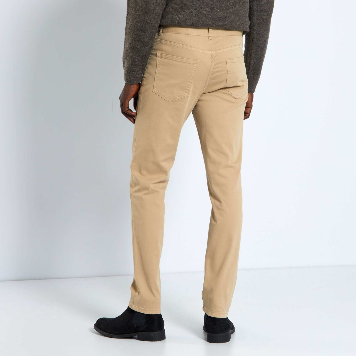 Slim-fit 5-pocket jeans - L32 beige
