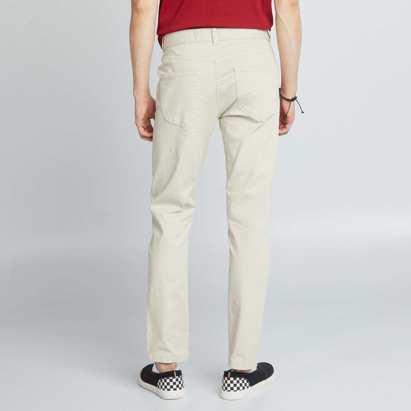 Slim-fit 5-pocket trousers - L32 MOON GRAY