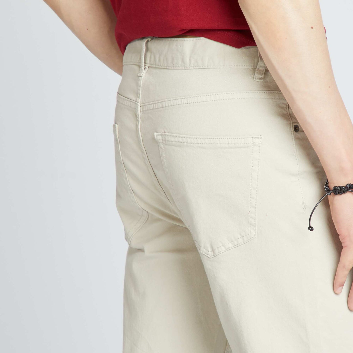 Slim-fit 5-pocket trousers - L32 MOON GRAY