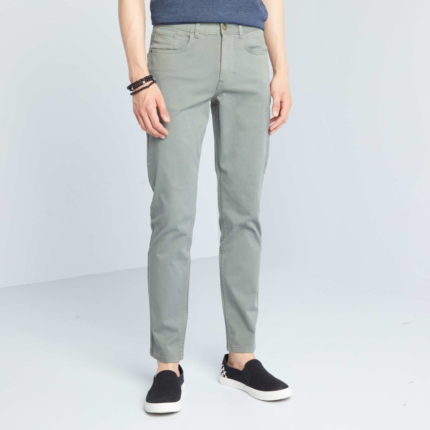 Slim-fit 5-pocket trousers - L32 CASTO KHAKI