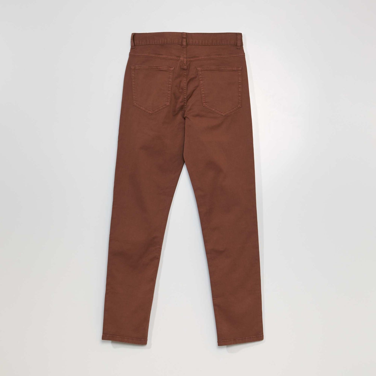 Slim-fit 5-pocket jeans - L32 BROWN