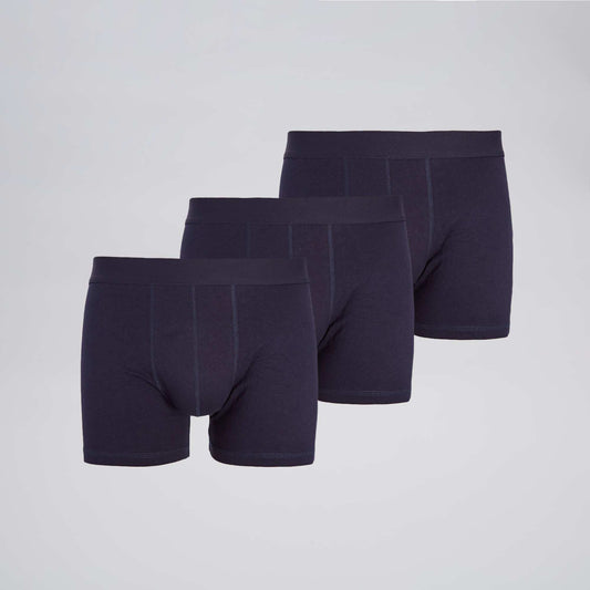 Pack of 3 plain boxers navy