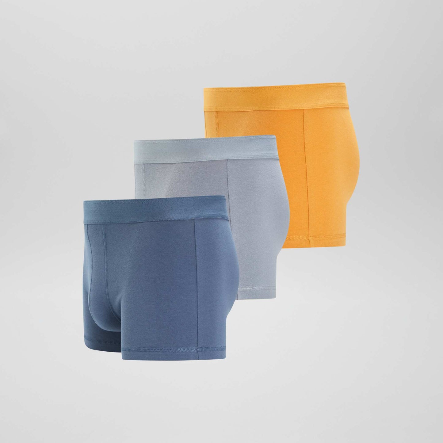 Pack of 3 plain boxers BLUE