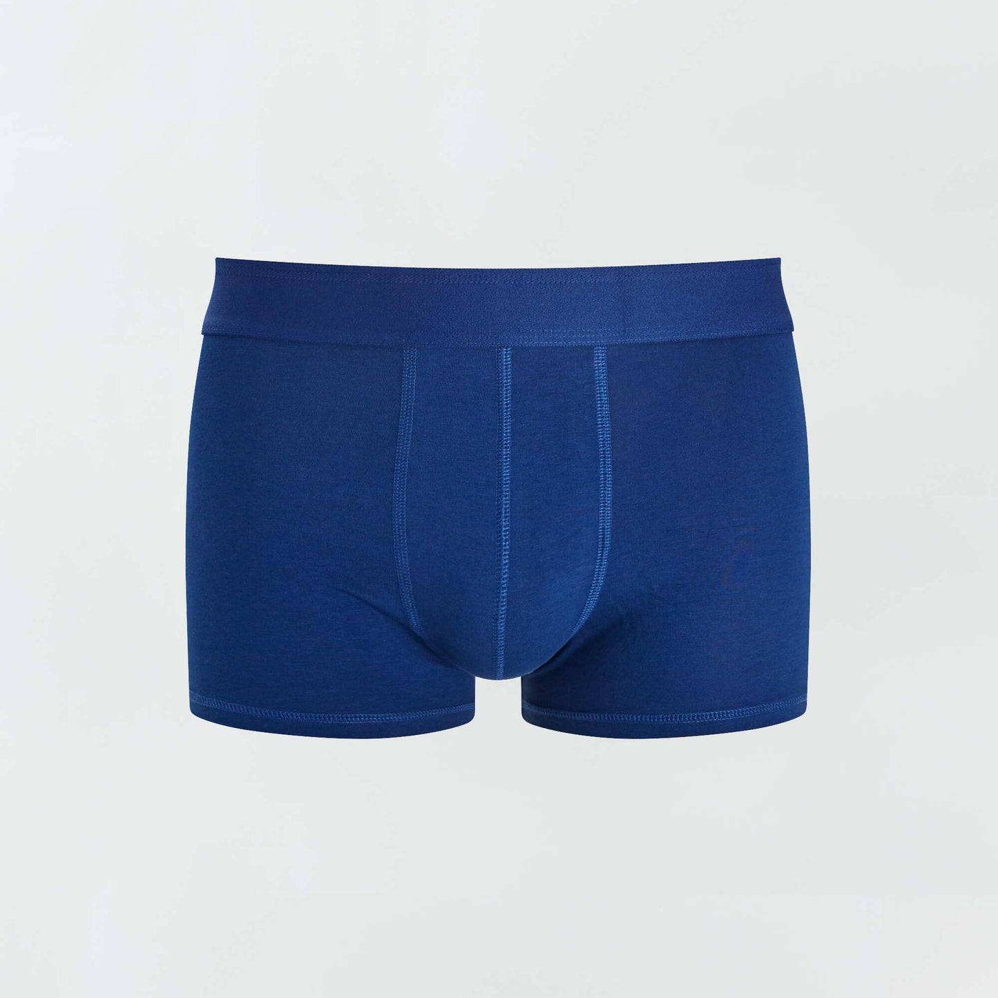 Pack of 3 plain boxers BLUE/grey/red