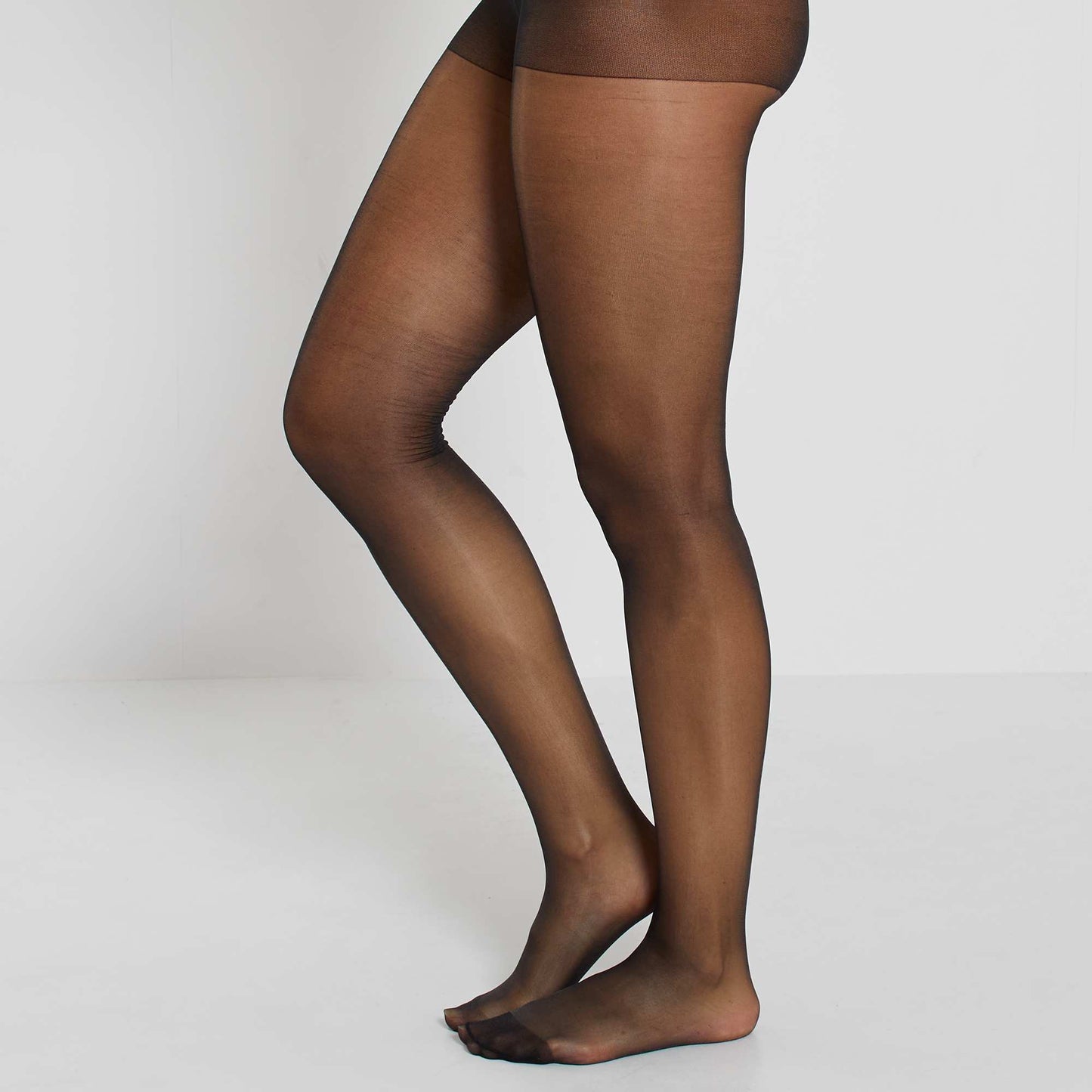 Pack of 2 pairs of 20D voile tights Black
