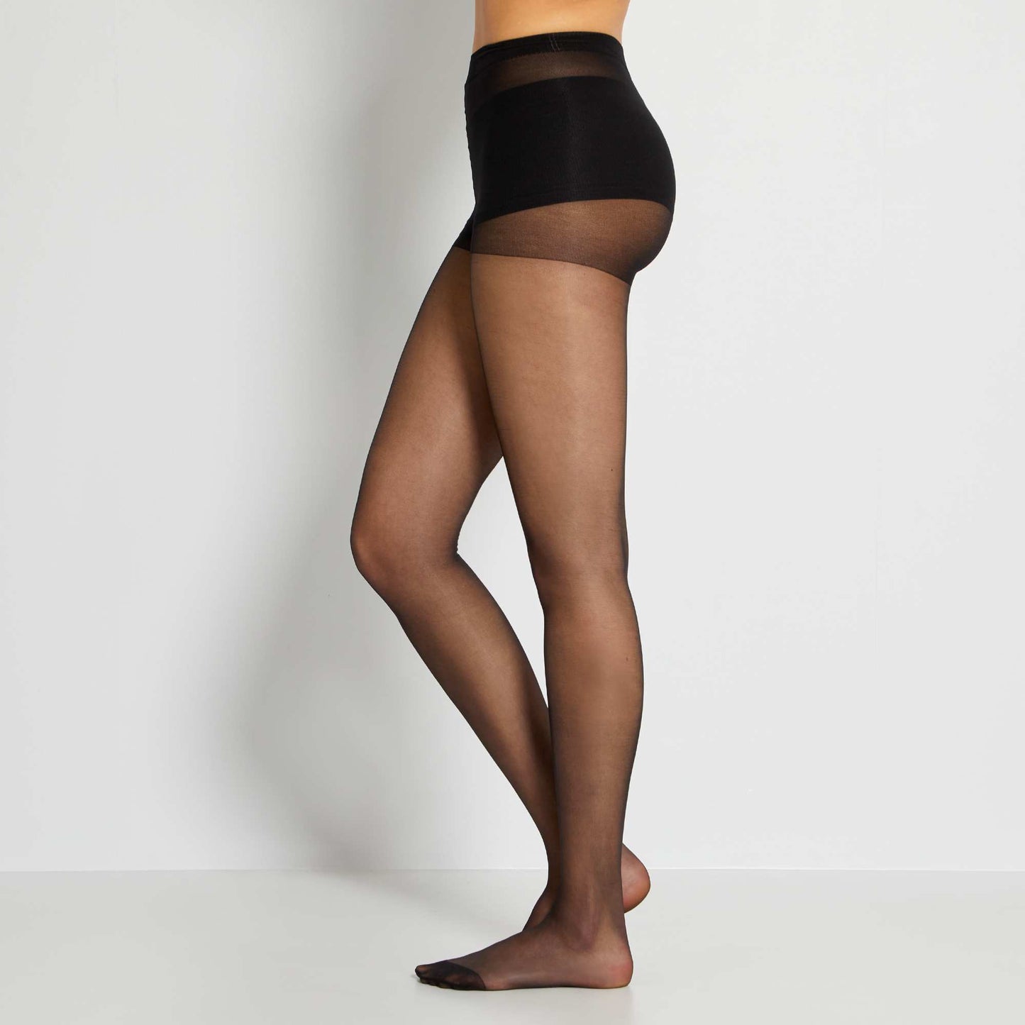 Pack of 2 pairs of 8D voile tights Black