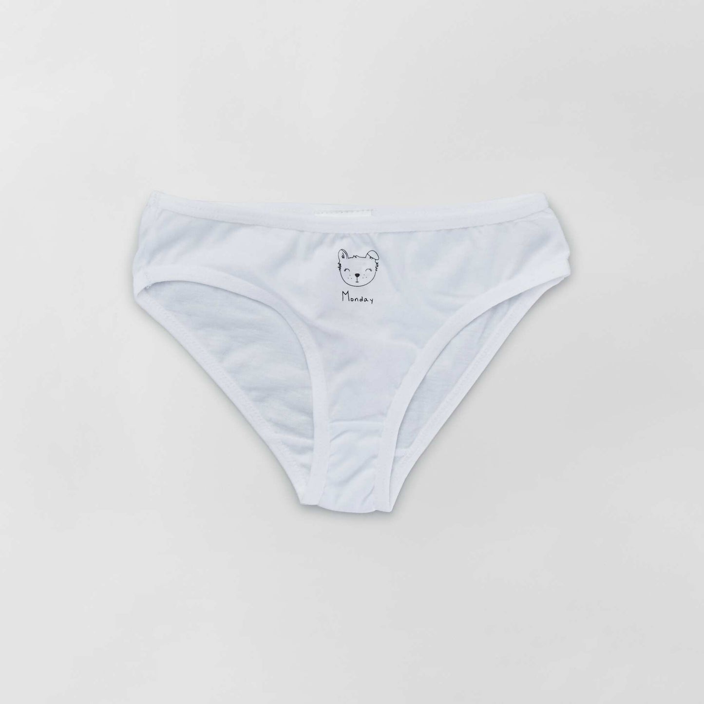 Pack of 7 briefs for each day of the week WHITE