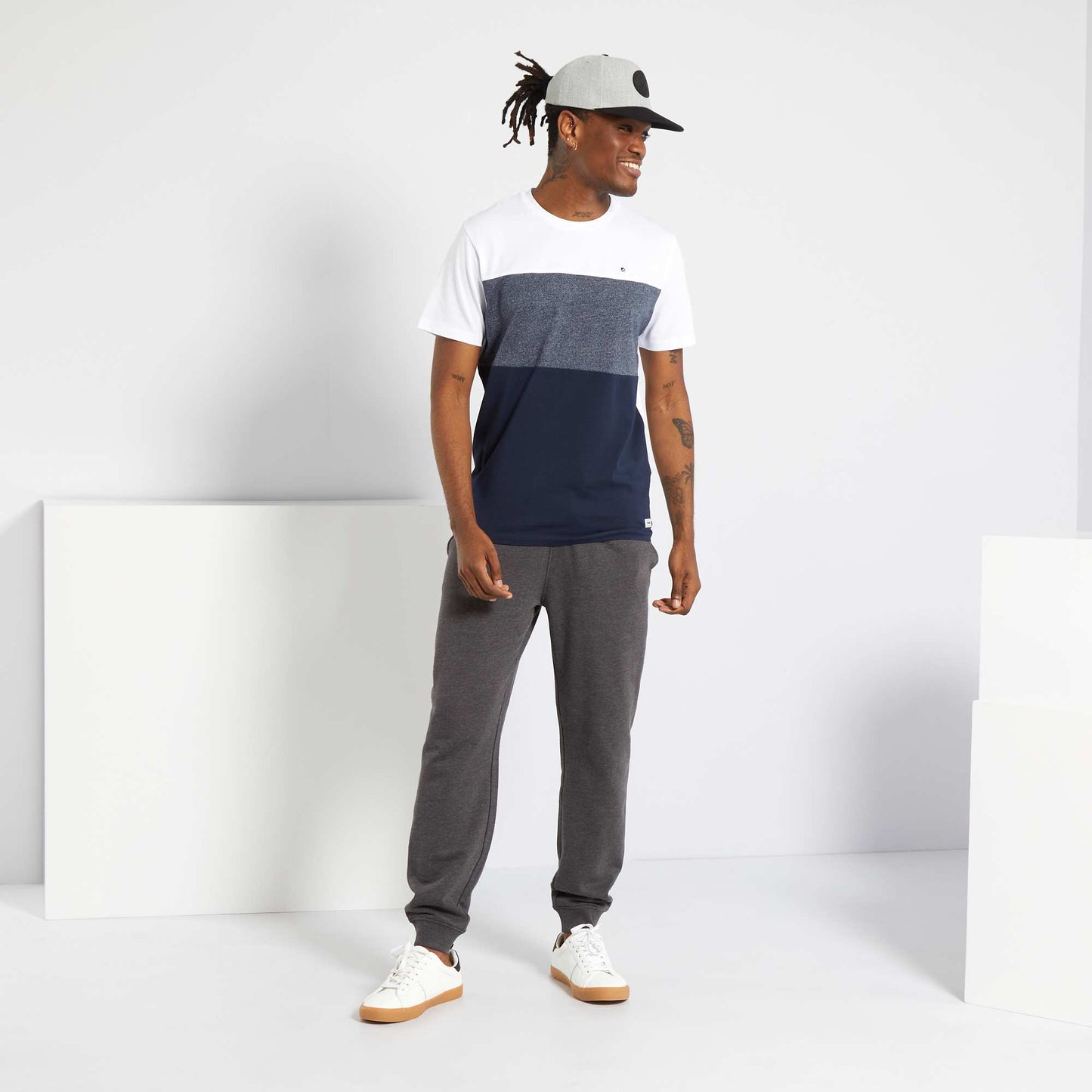 Eco-design tracksuit bottoms GREY