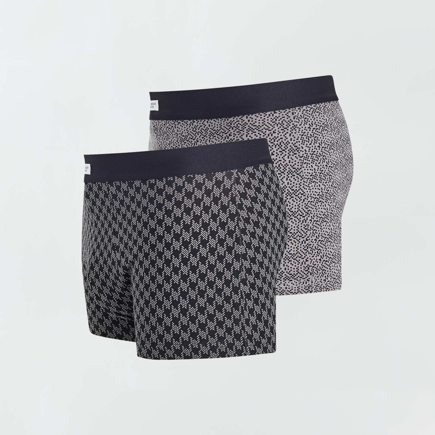 Pack of 3 pairs of stretch boxer shorts BLACK