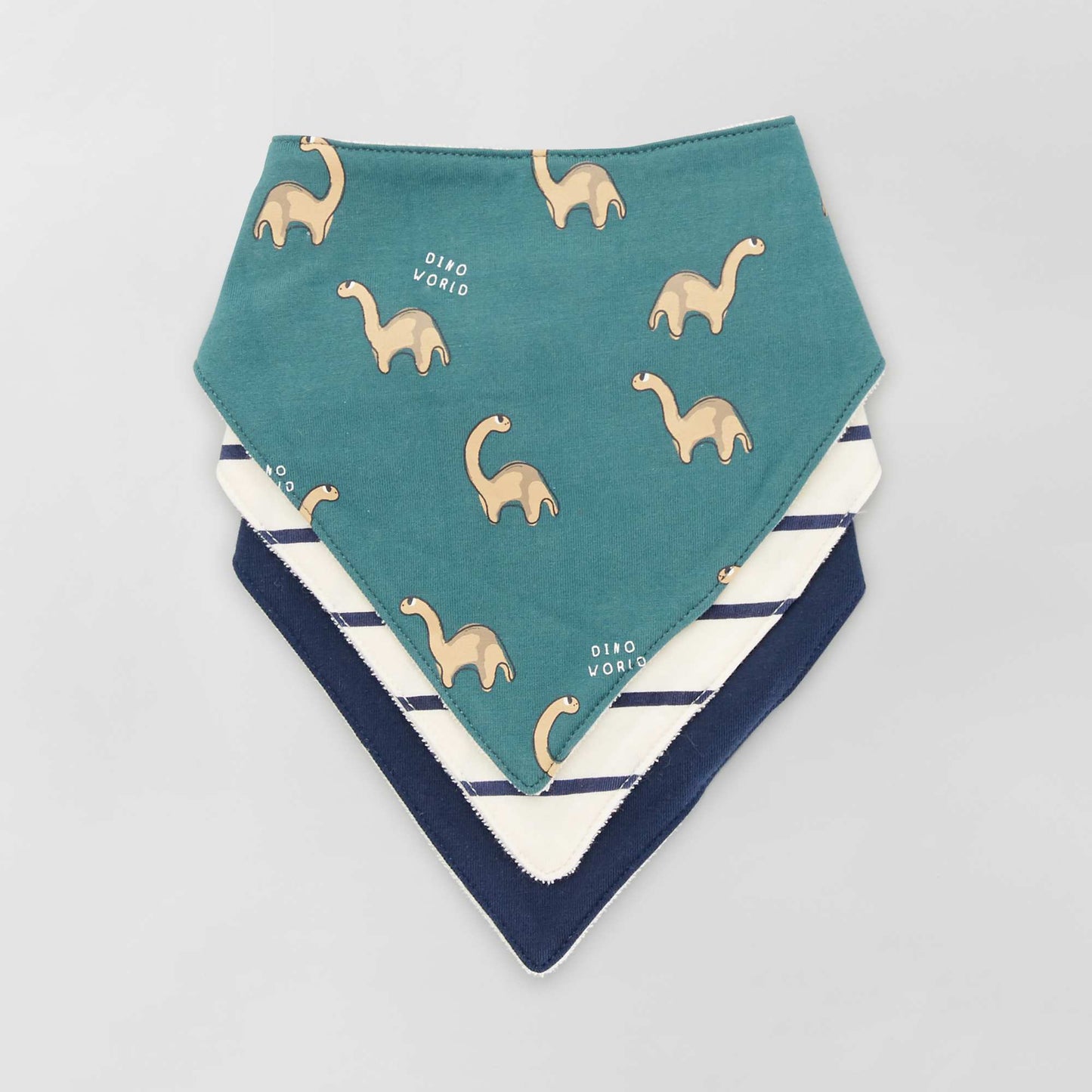 Pack of 3 bandana bibs GREEN