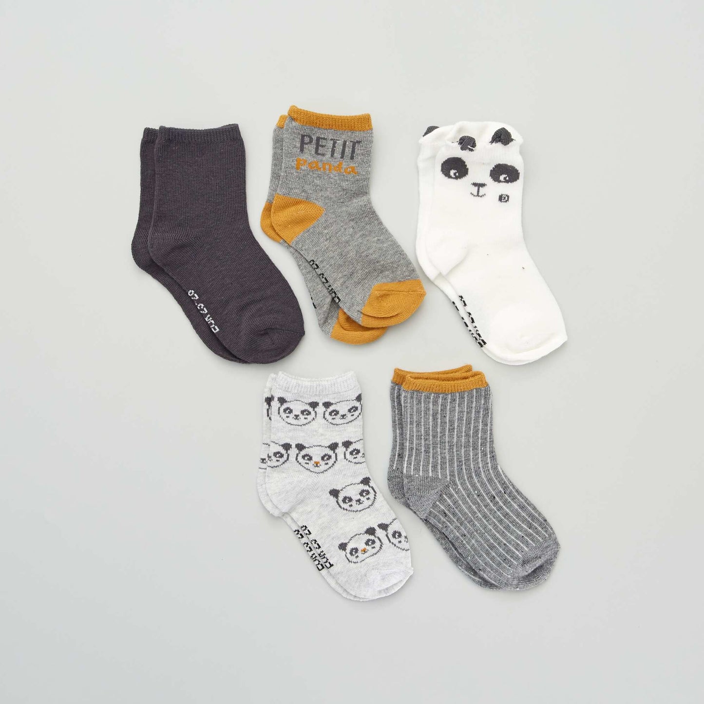 Fancy socks - Pack of 5 GREY
