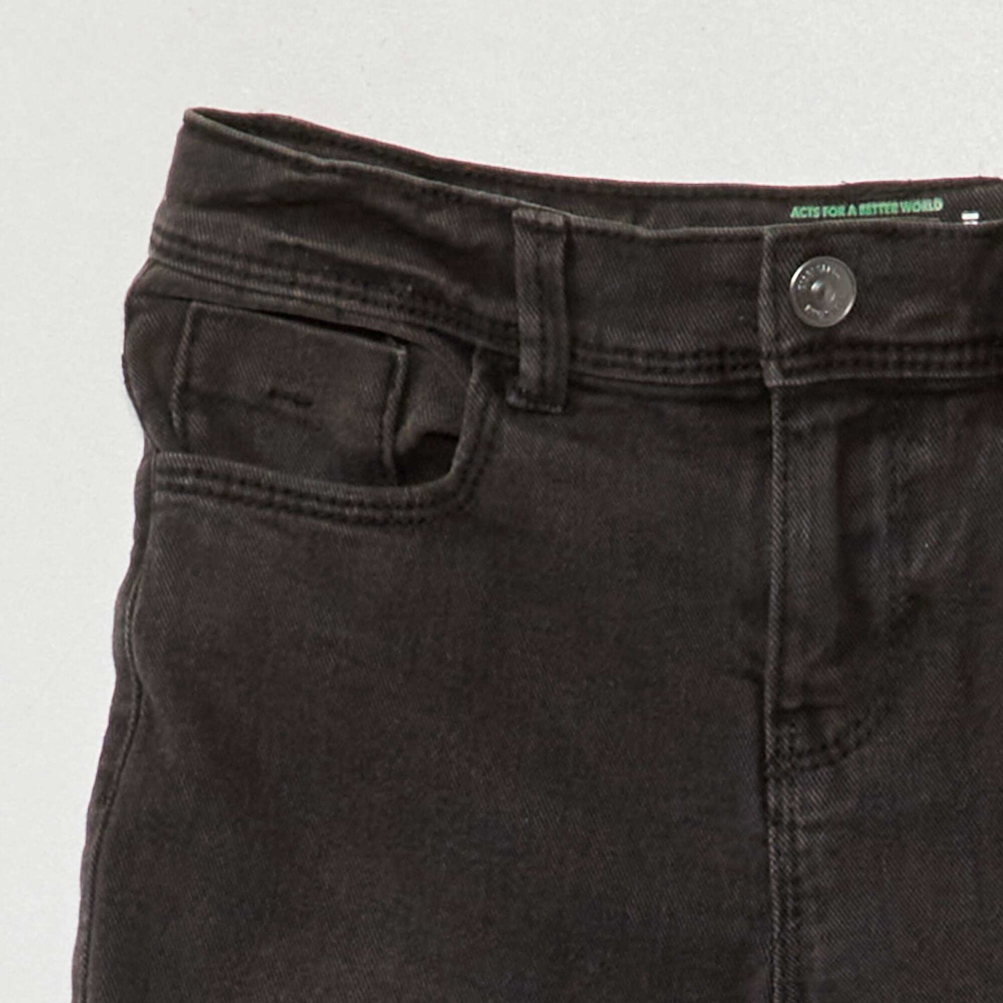 Slim-fit eco-design jeans BLACK
