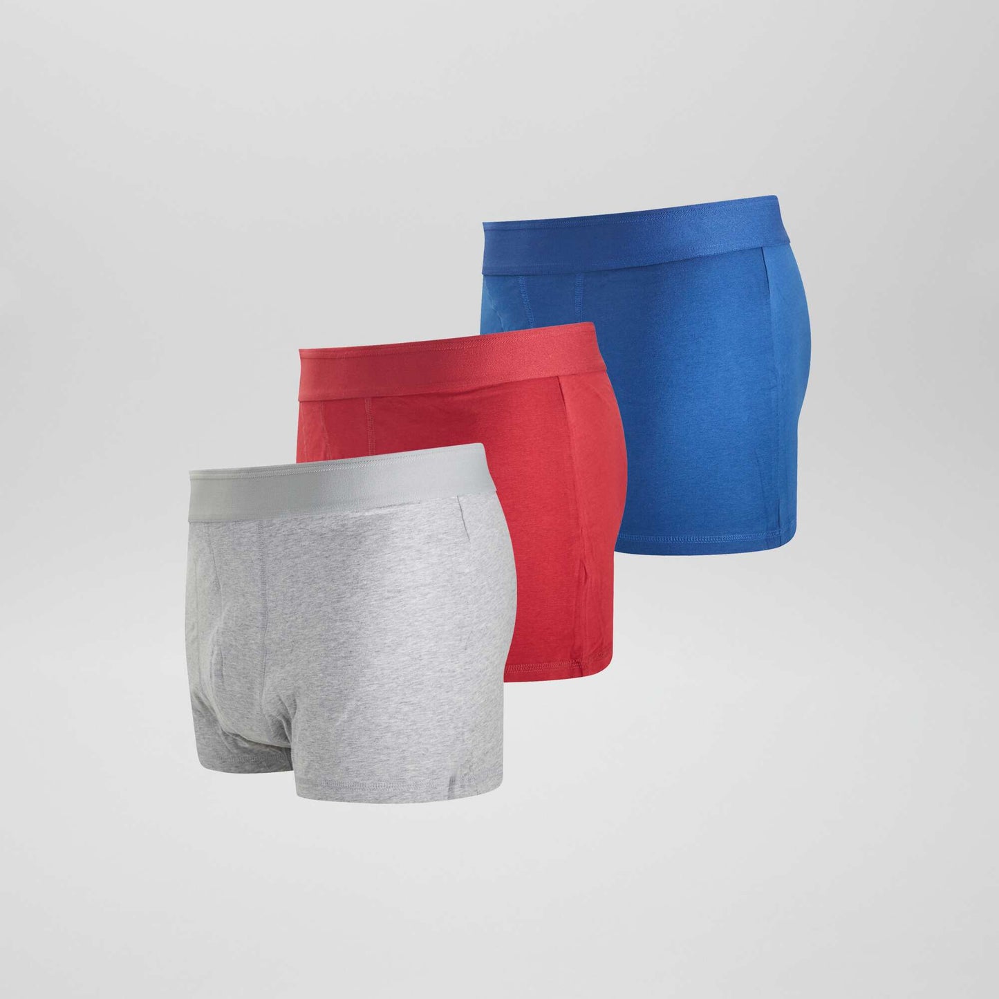Pack of 3 pairs of plus size eco-design boxer shorts RED