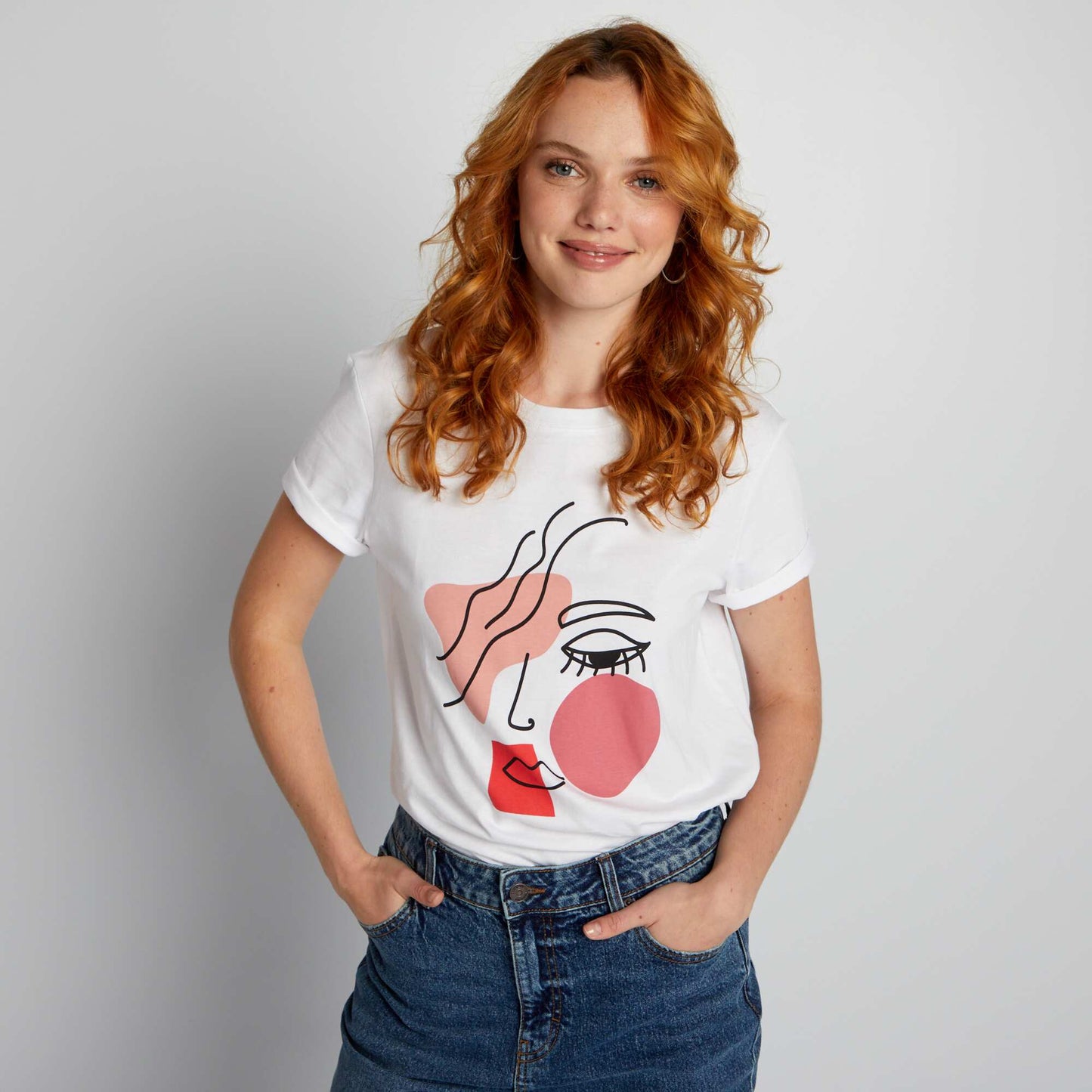 Eco-design heart T-shirt WHITE