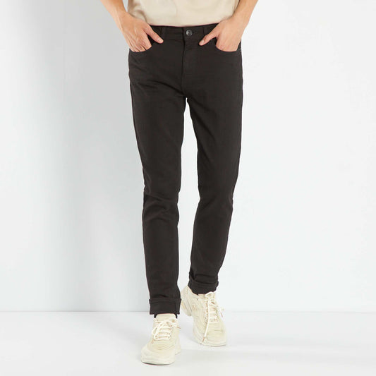 Slim-fit stretch jeans Black