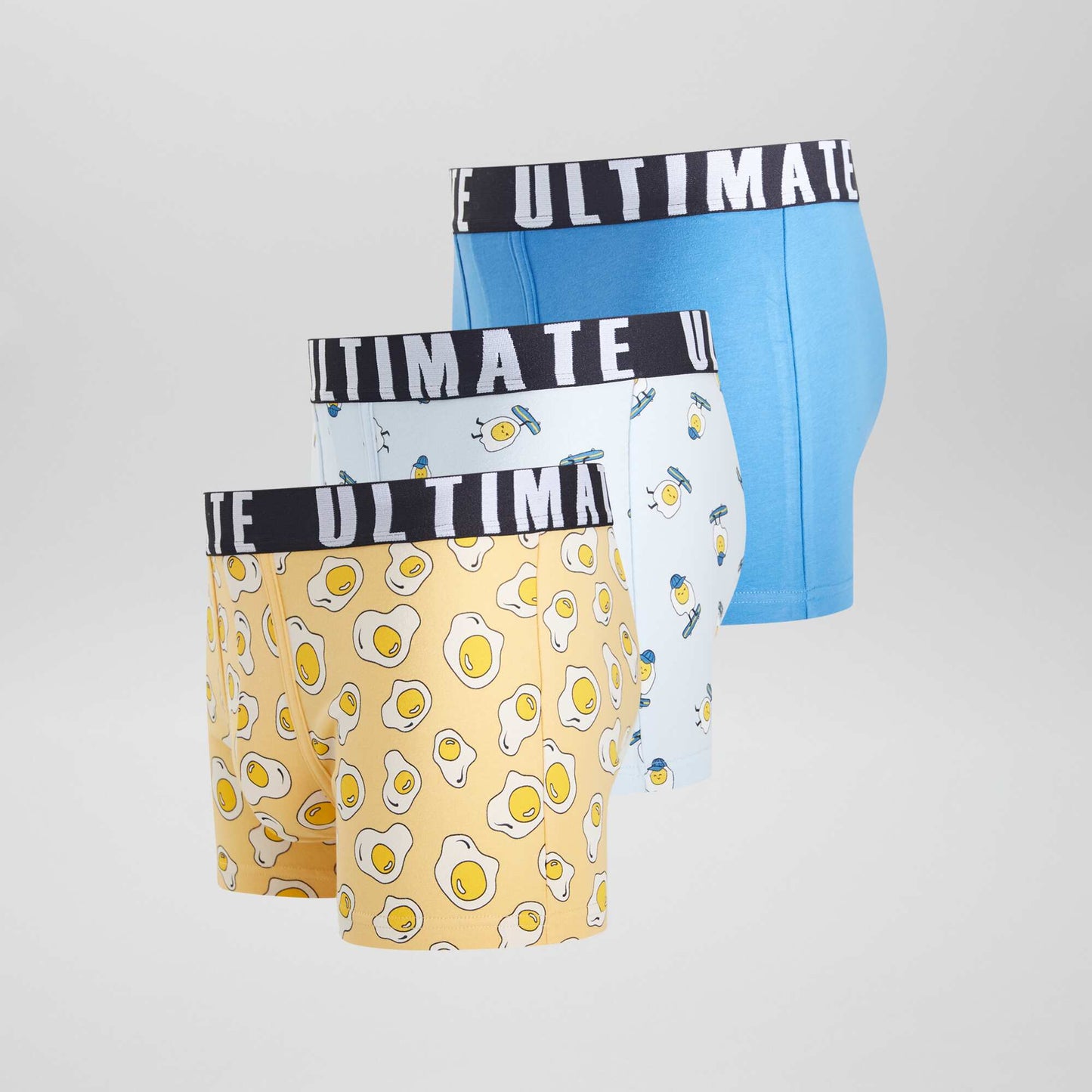 Pack of 3 patterned boxer shorts ORANGE