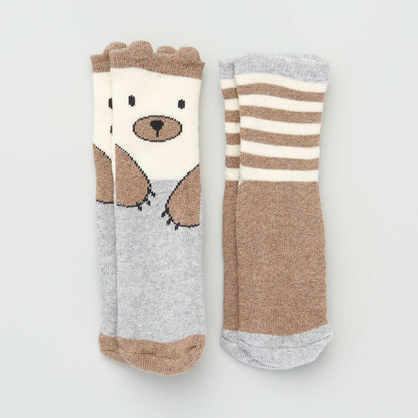 Pack of 2 pairs of non-slip socks BEARS
