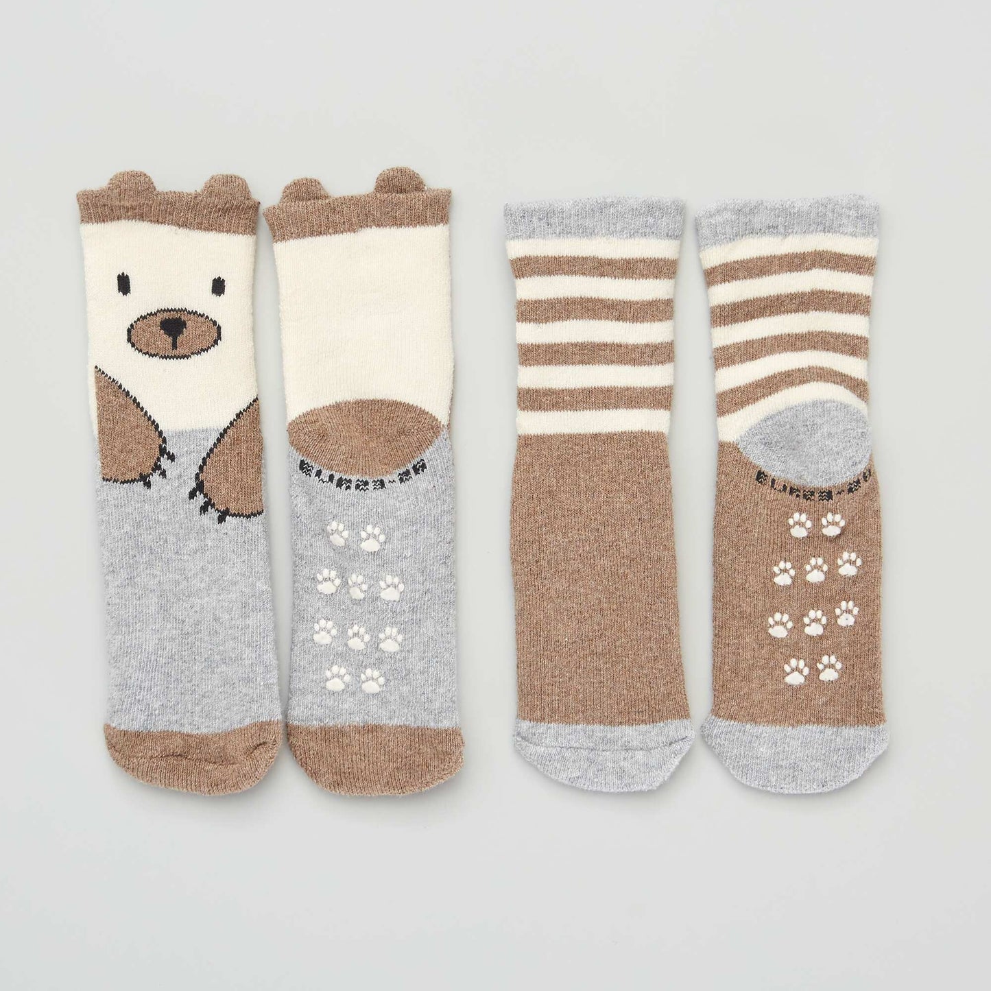 Pack of 2 pairs of non-slip socks BEARS