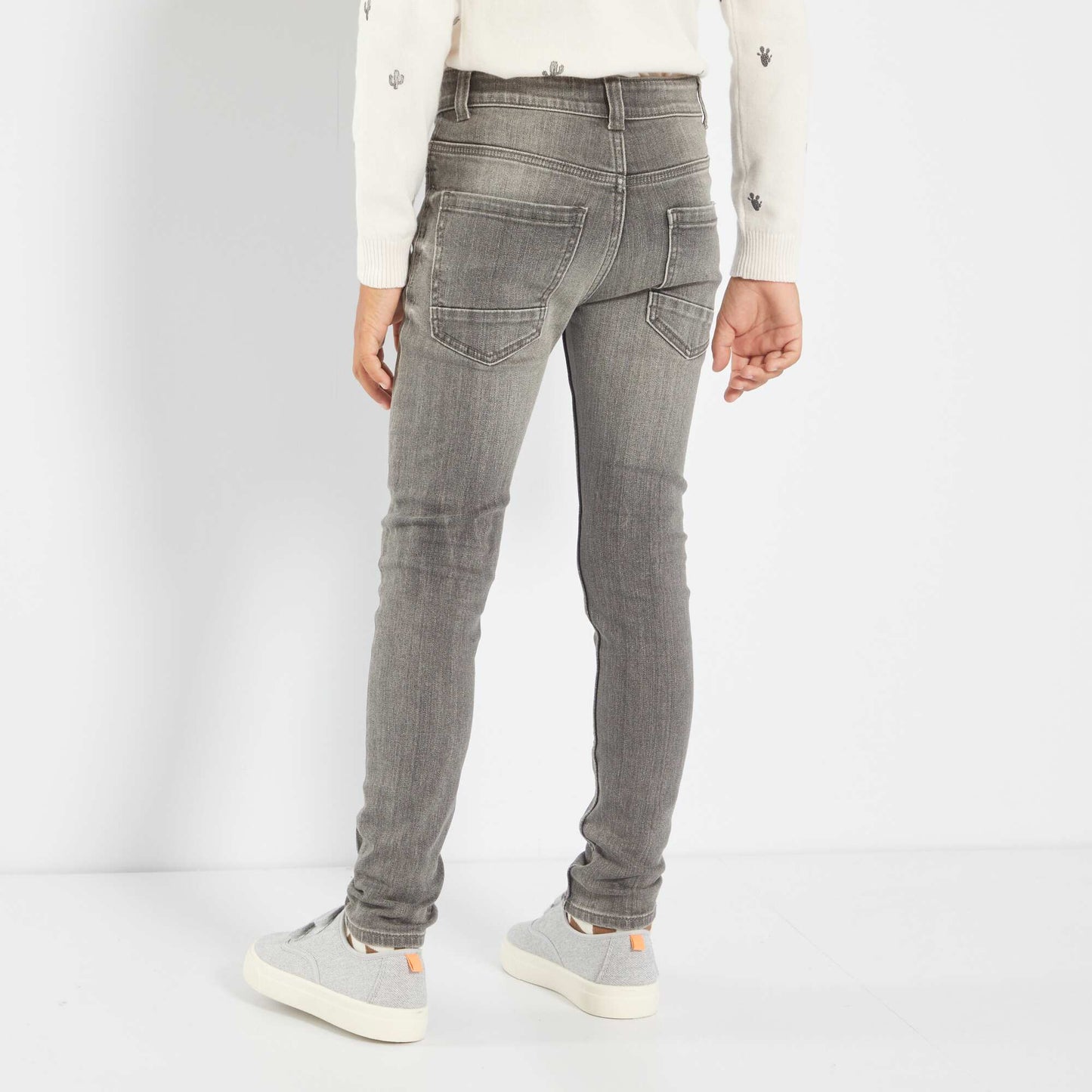 Skinny jeans grey denim