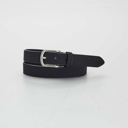 Synthetic belt with a soft feel Black