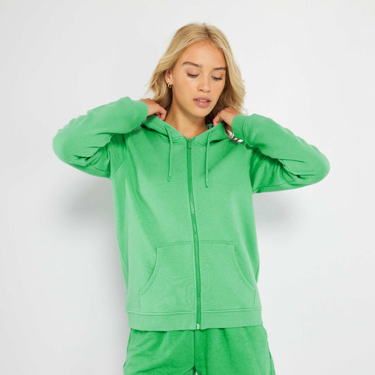 Zip-up hoodie GREEN