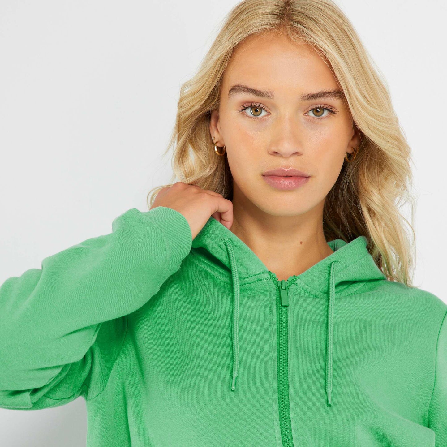 Zip-up hoodie GREEN