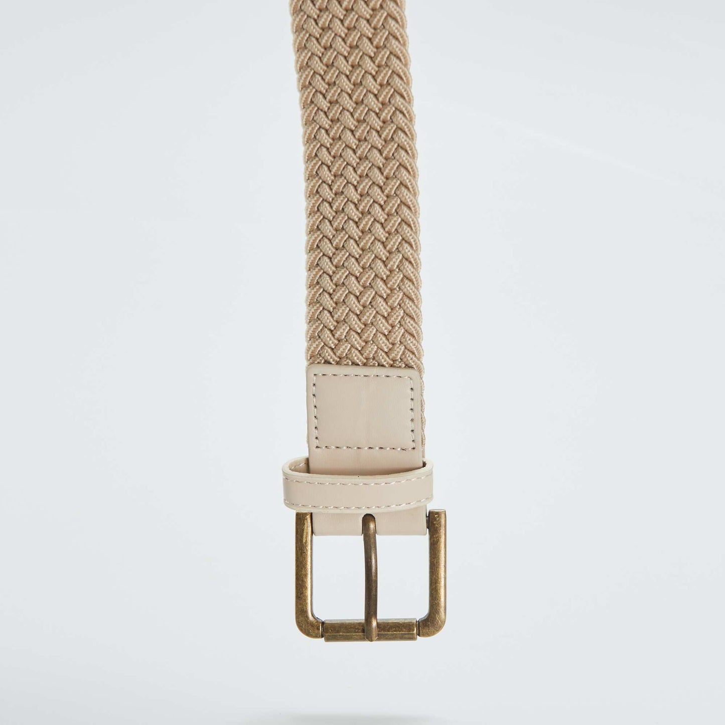 Braided elasticated belt BEIGE
