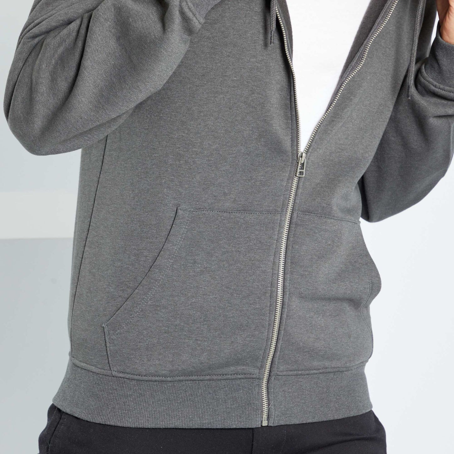 Zip-up hoodie GREY