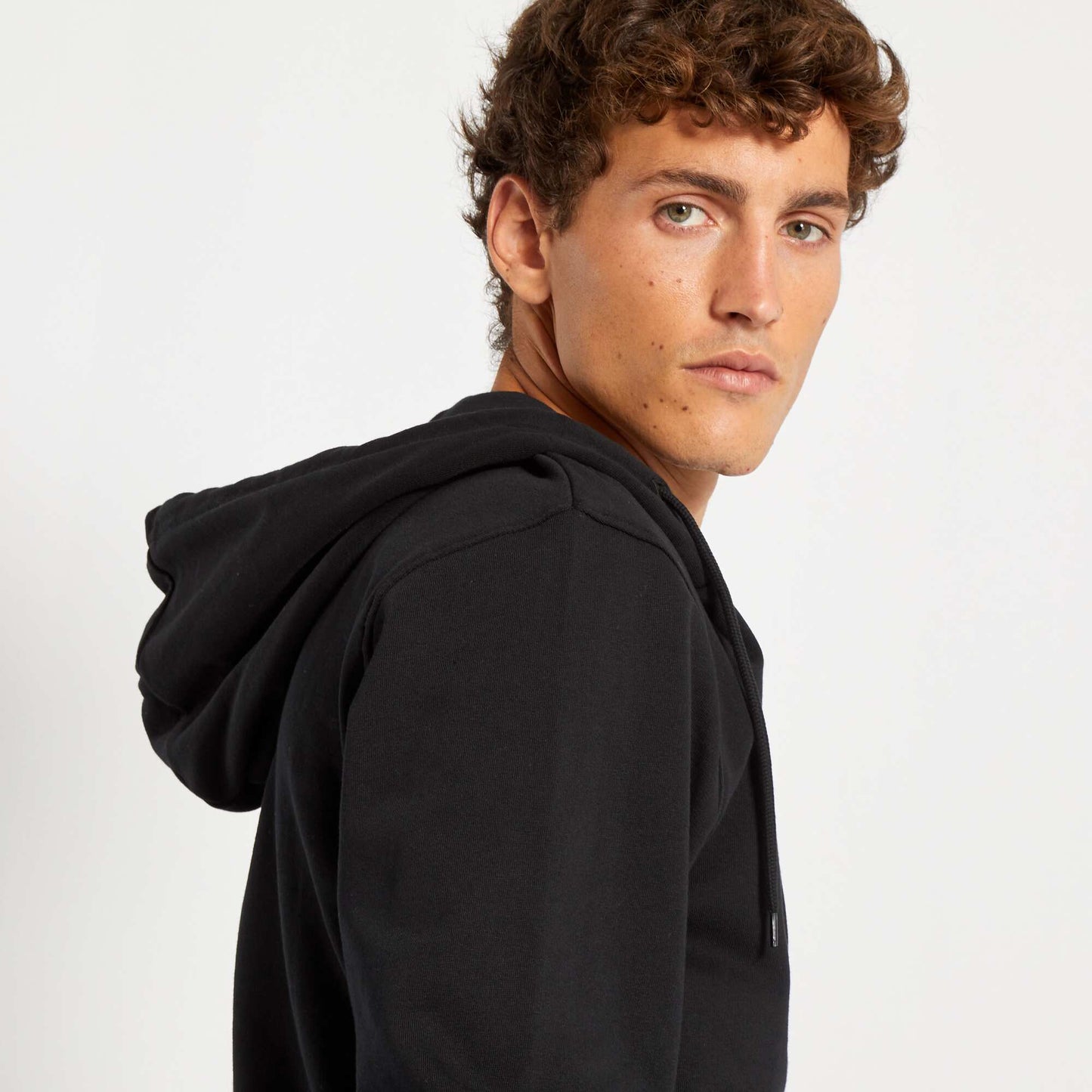 Zip-up hoodie Black