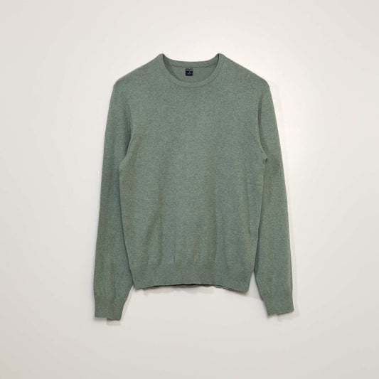 Round neck sweater GREEN