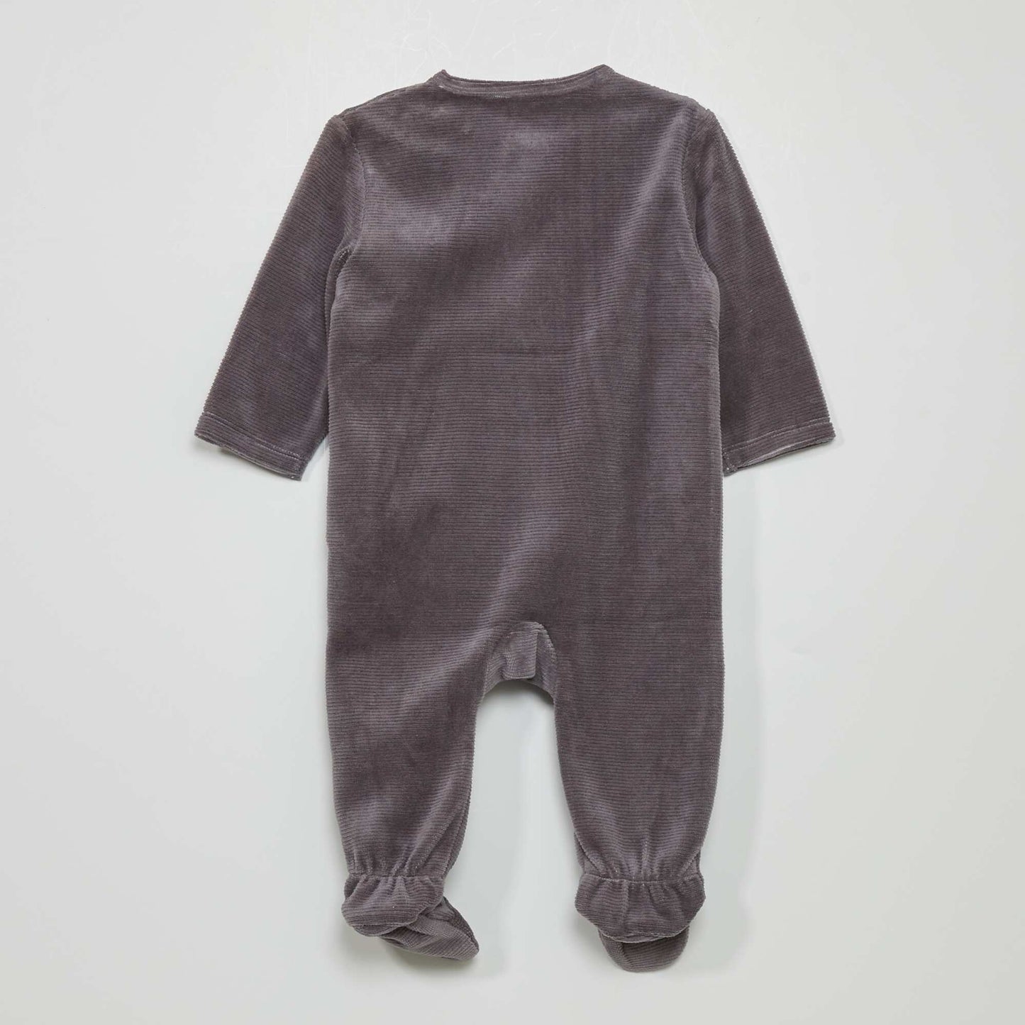 Long sleepsuit with planet embroidery BLACK