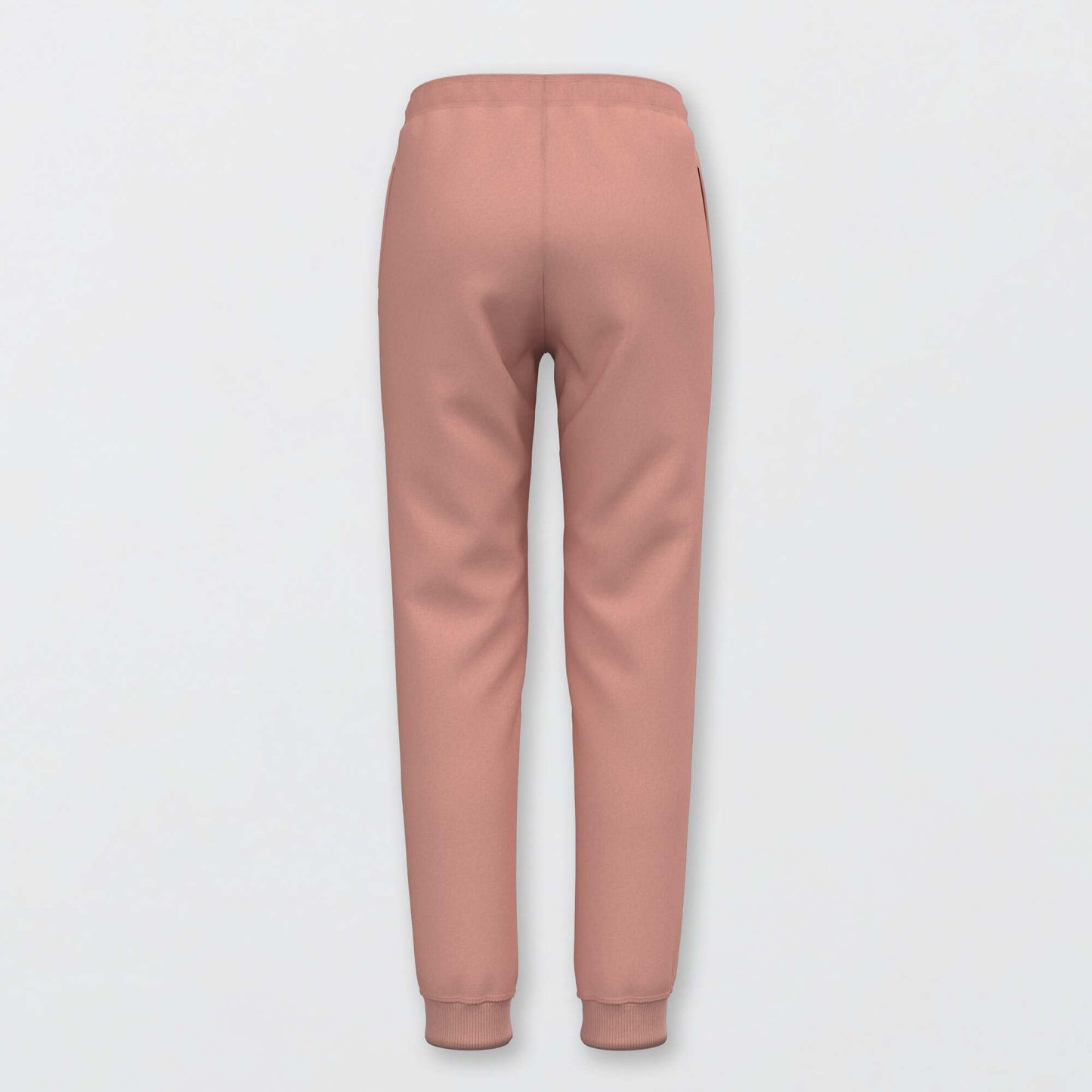 Sweatshirt fabric joggers with elasticated waist pink