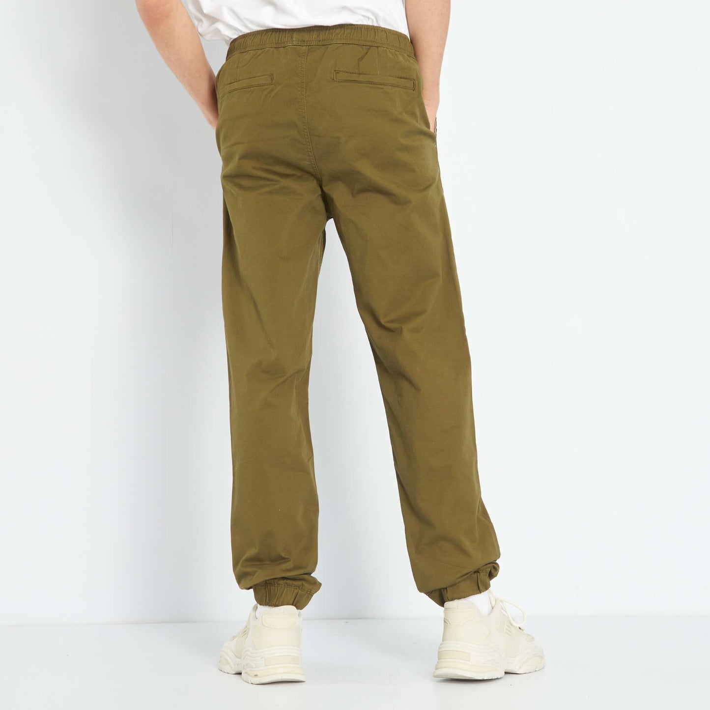 Jogger-style trousers KHAKI