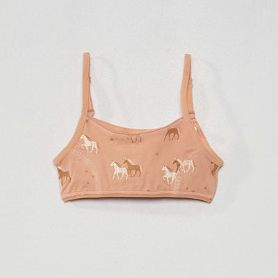 حزمة من 2 قمم حمالة صدر متماسكة تمتد وردي