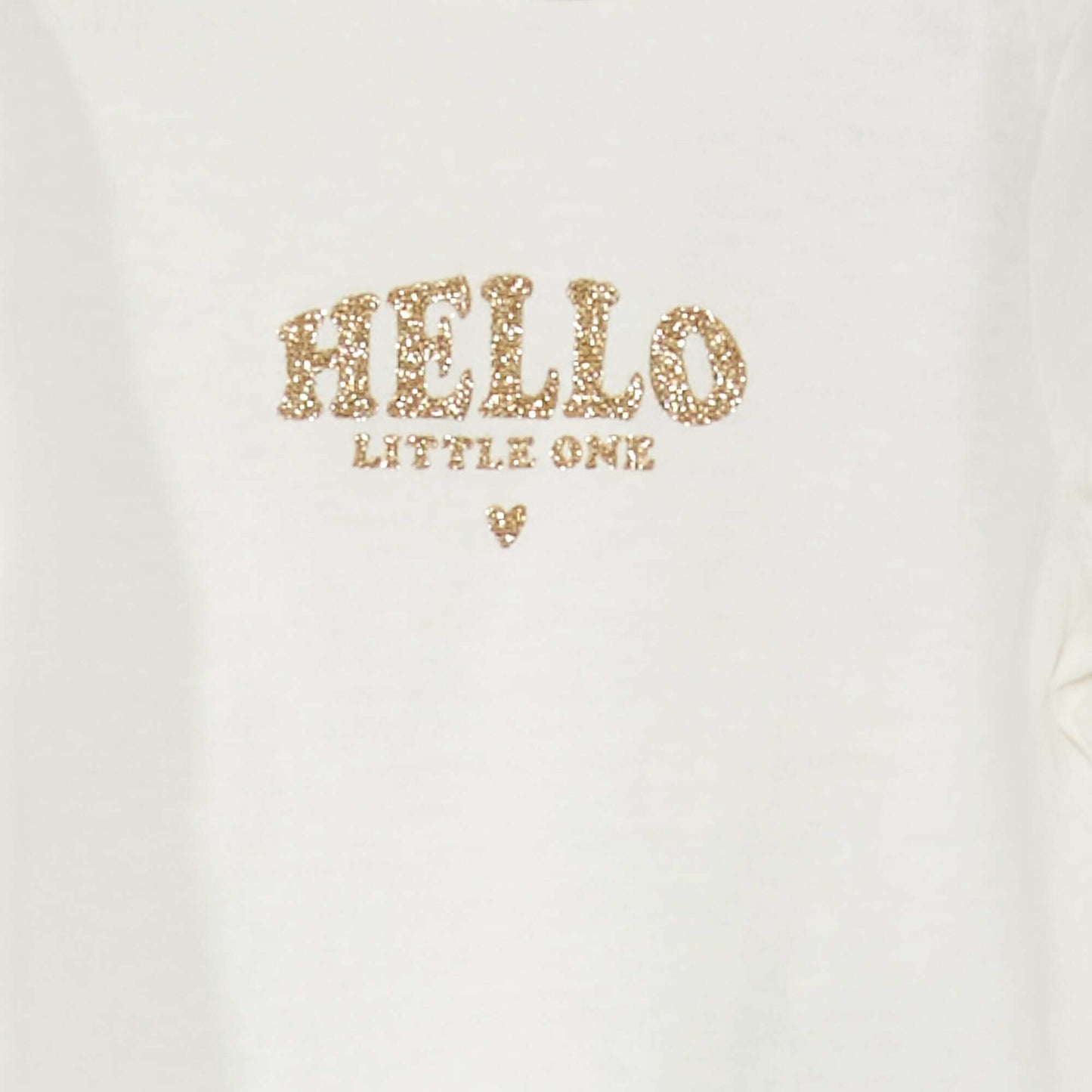 Long-sleeved printed T-shirt WHITE
