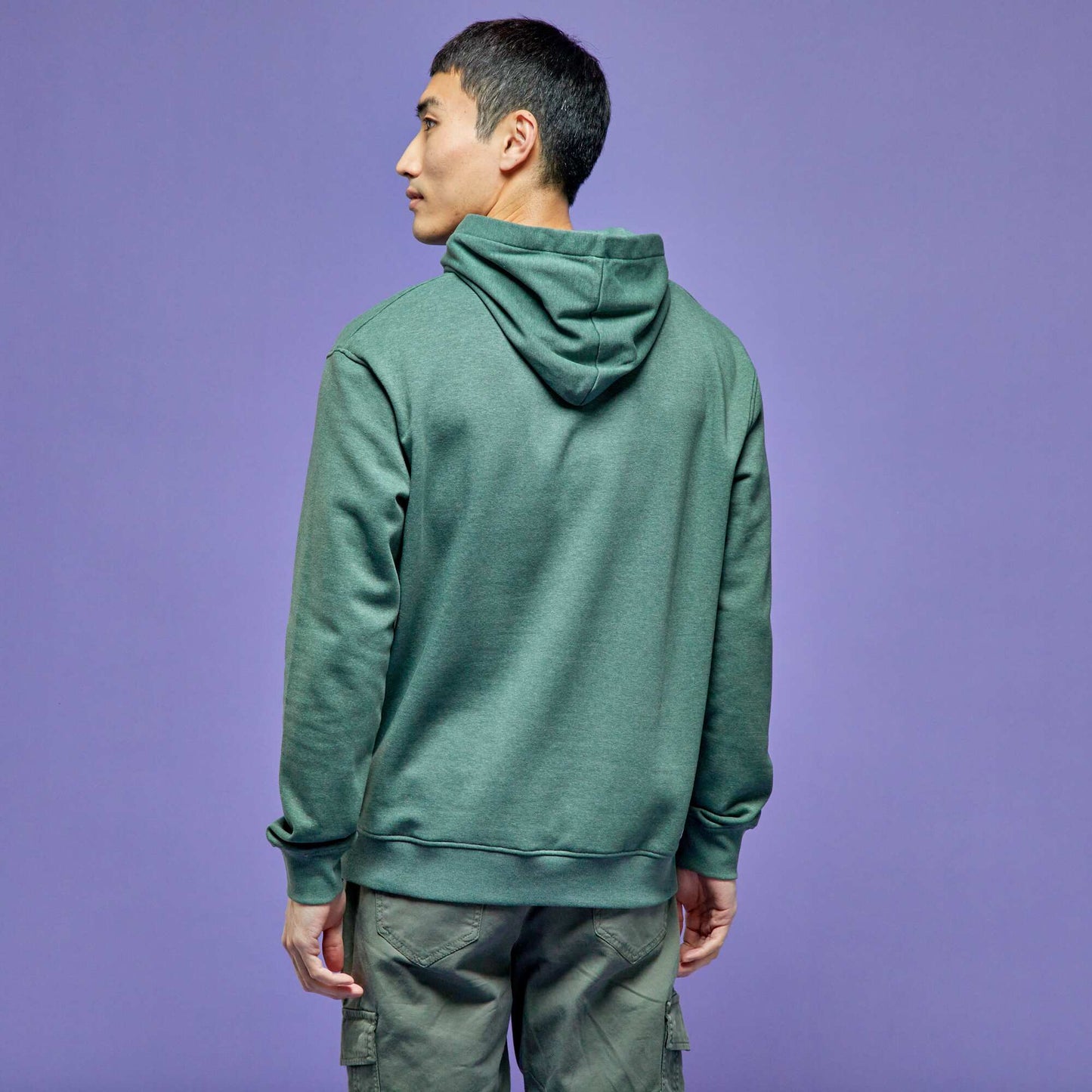Sweatshirt fabric hoodie GREEN
