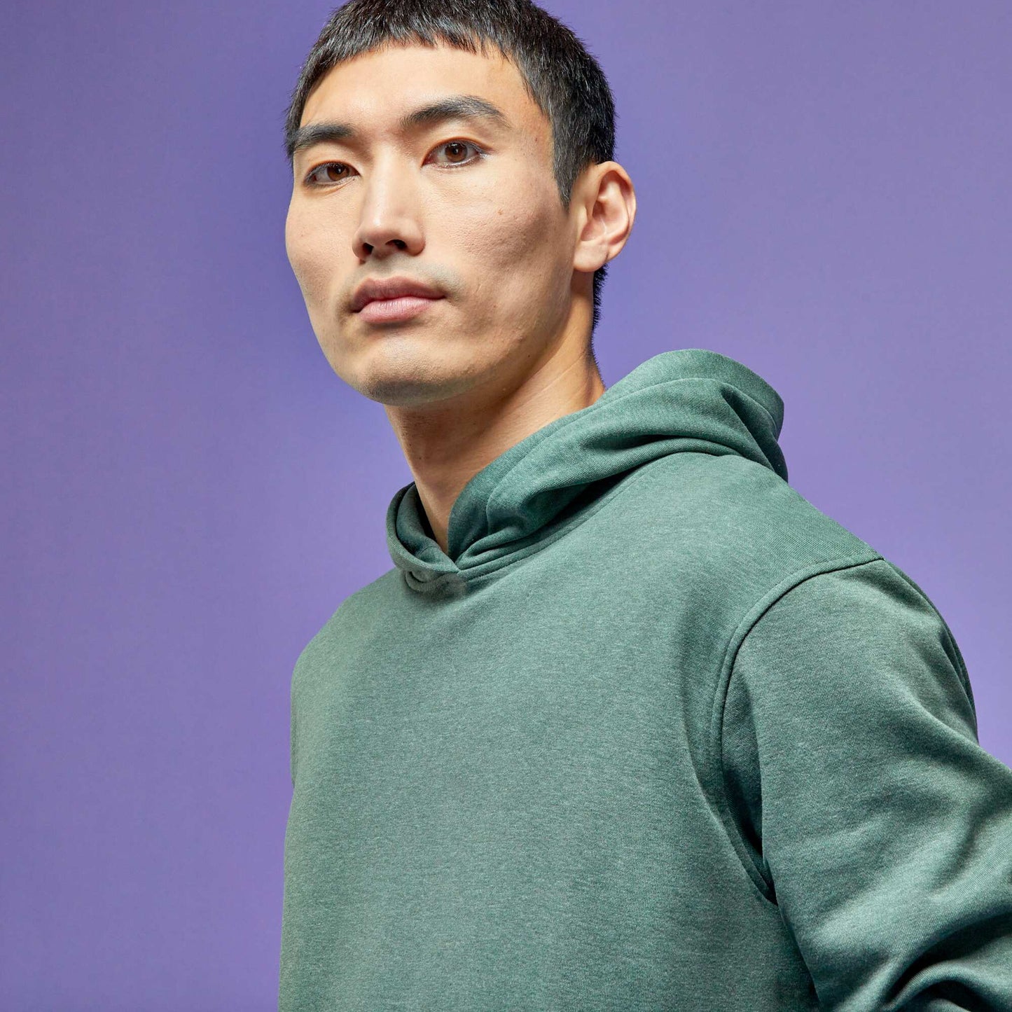 Sweatshirt fabric hoodie GREEN