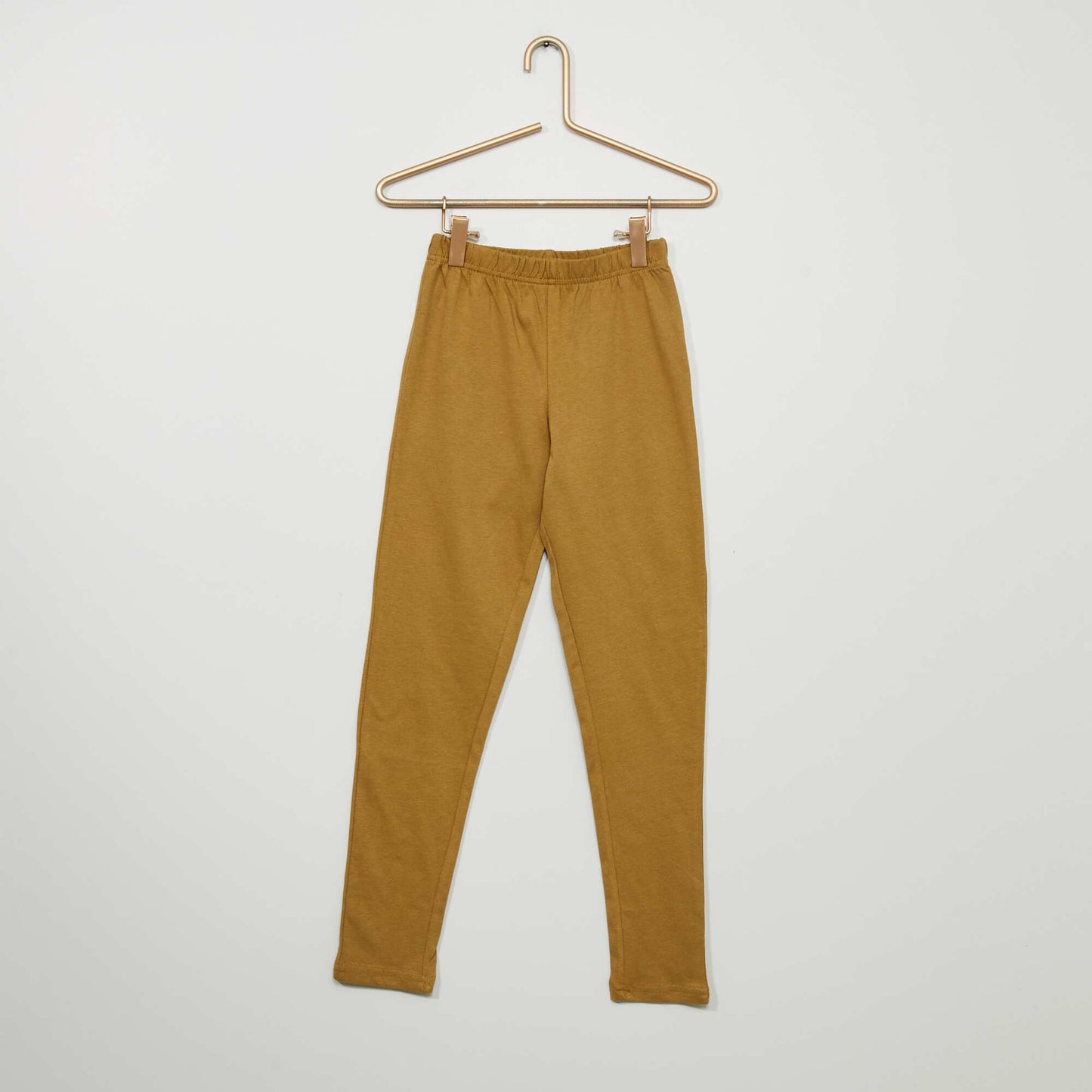 Long jersey pyjamas - Two-piece set BROWN