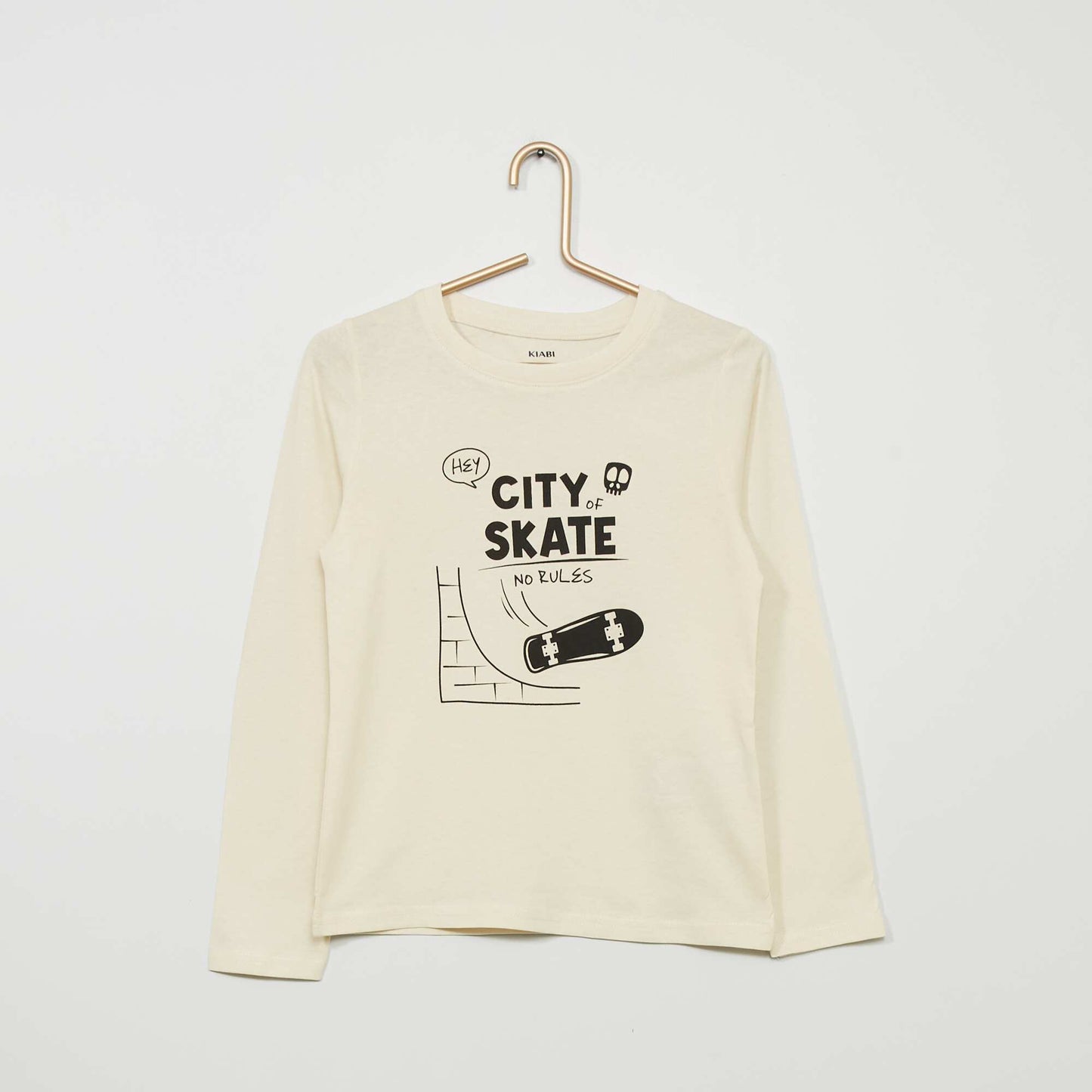 Long jersey pyjamas - Two-piece set WHITE