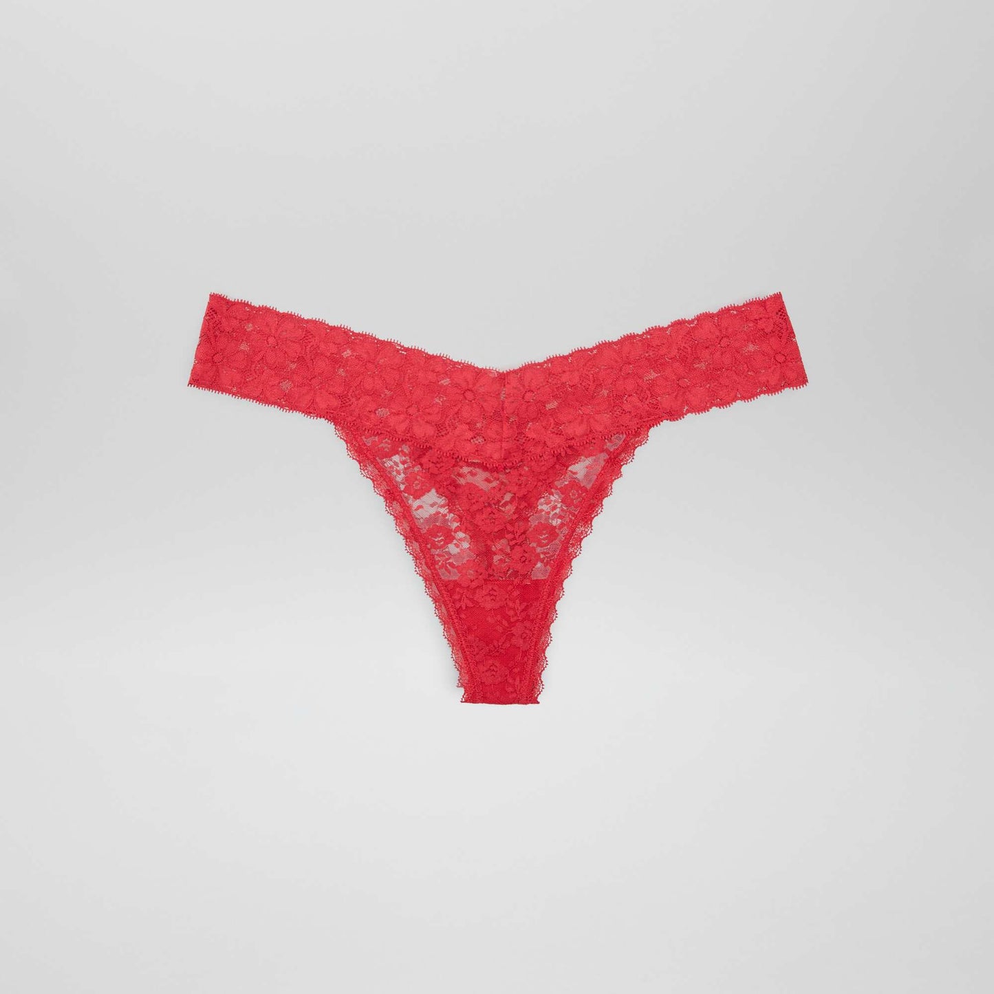 Pack of 3 lace thongs RED