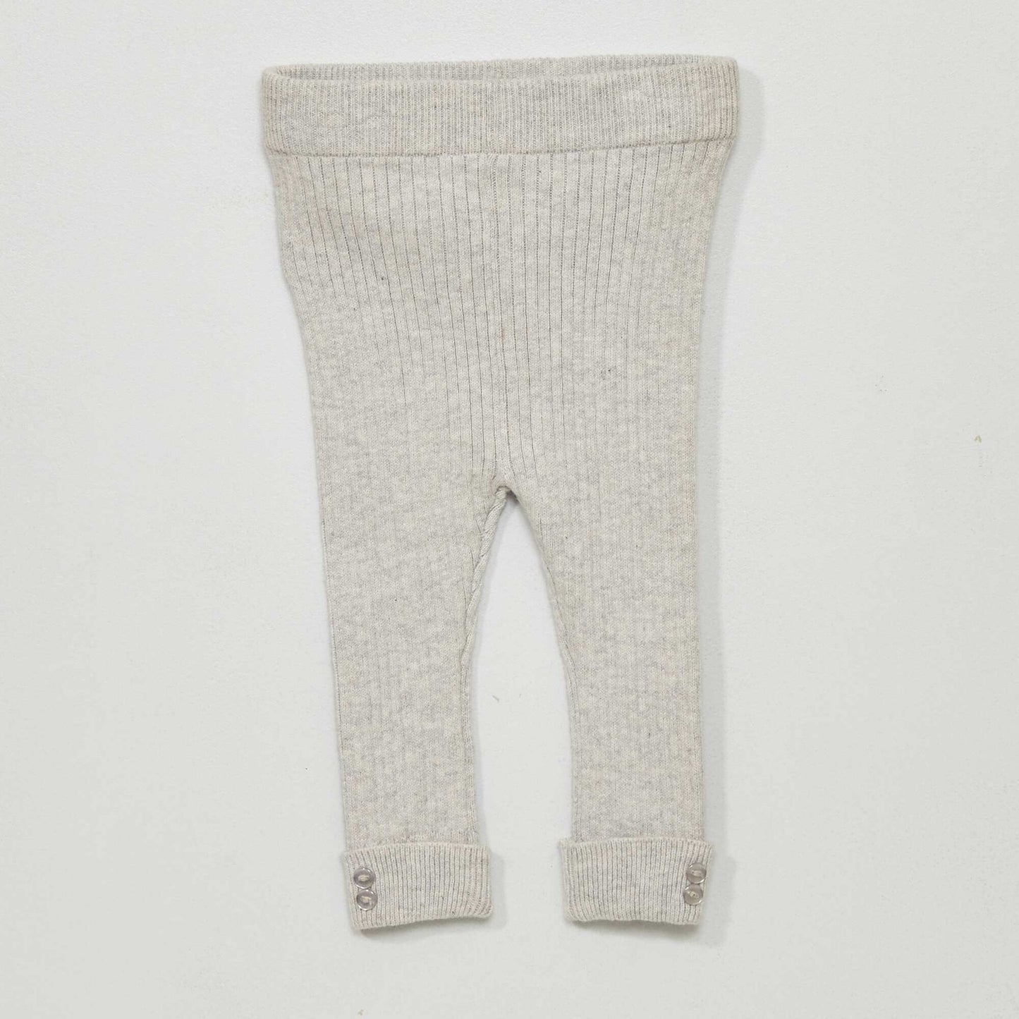 Ribbed knit leggings + socks GREY