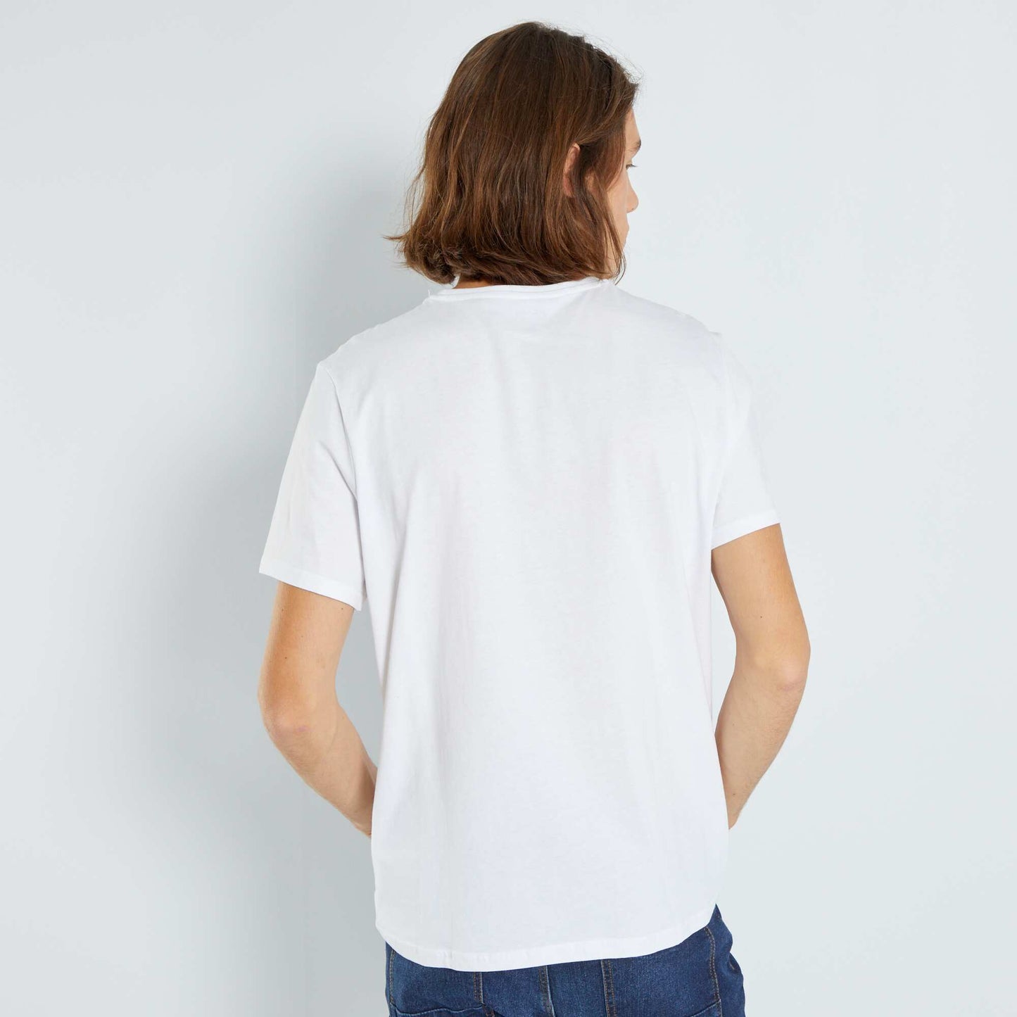 Printed jersey T-shirt WHITE