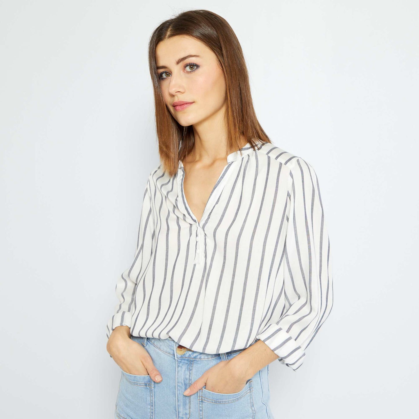Flowing blouse WHITE