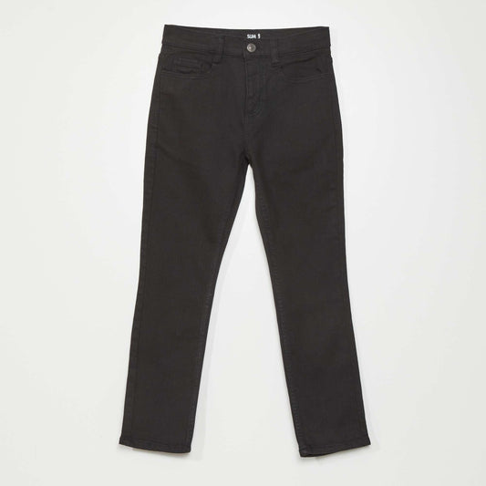 Slim-fit 5-pocket jeans Black