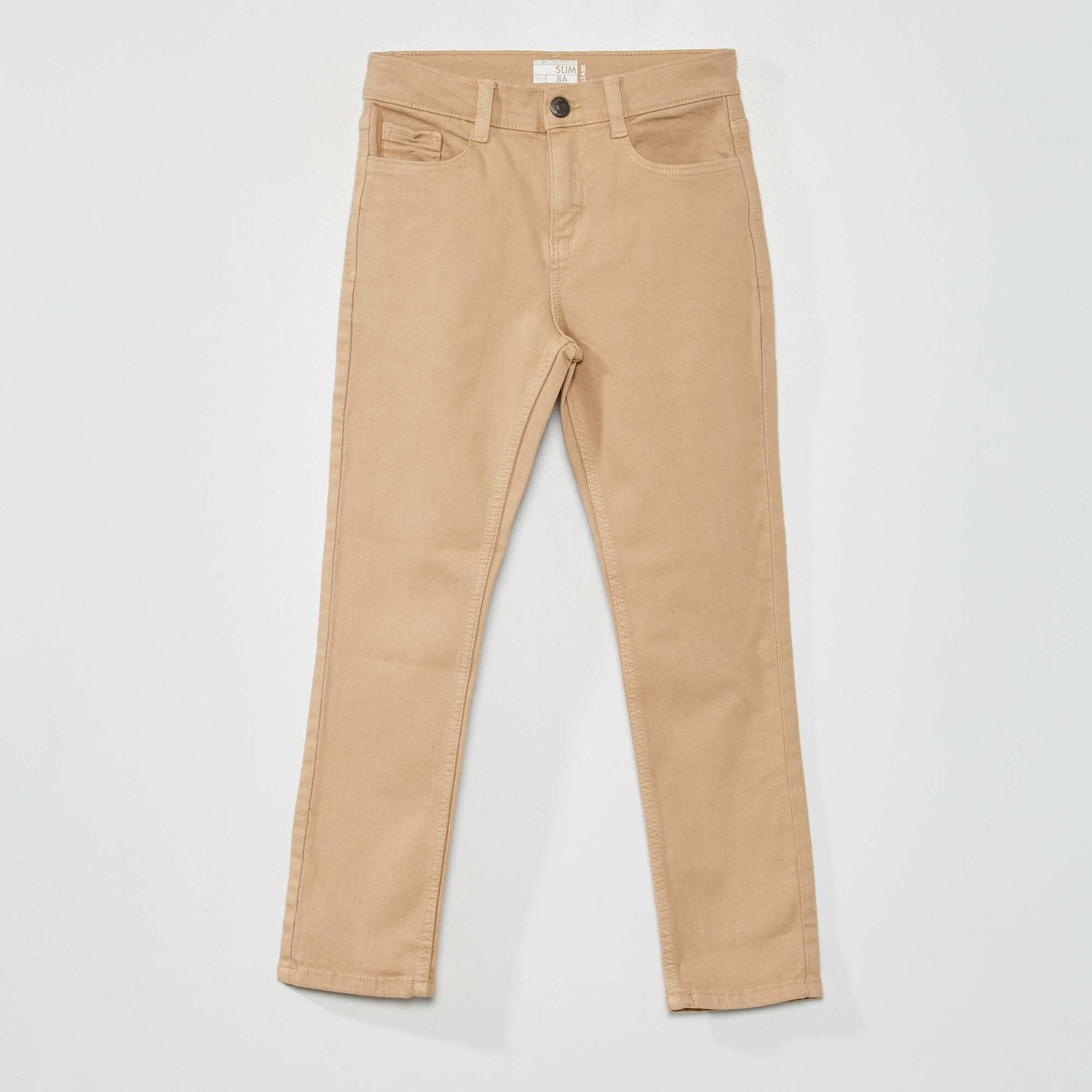Slim-fit 5-pocket jeans BEIGE