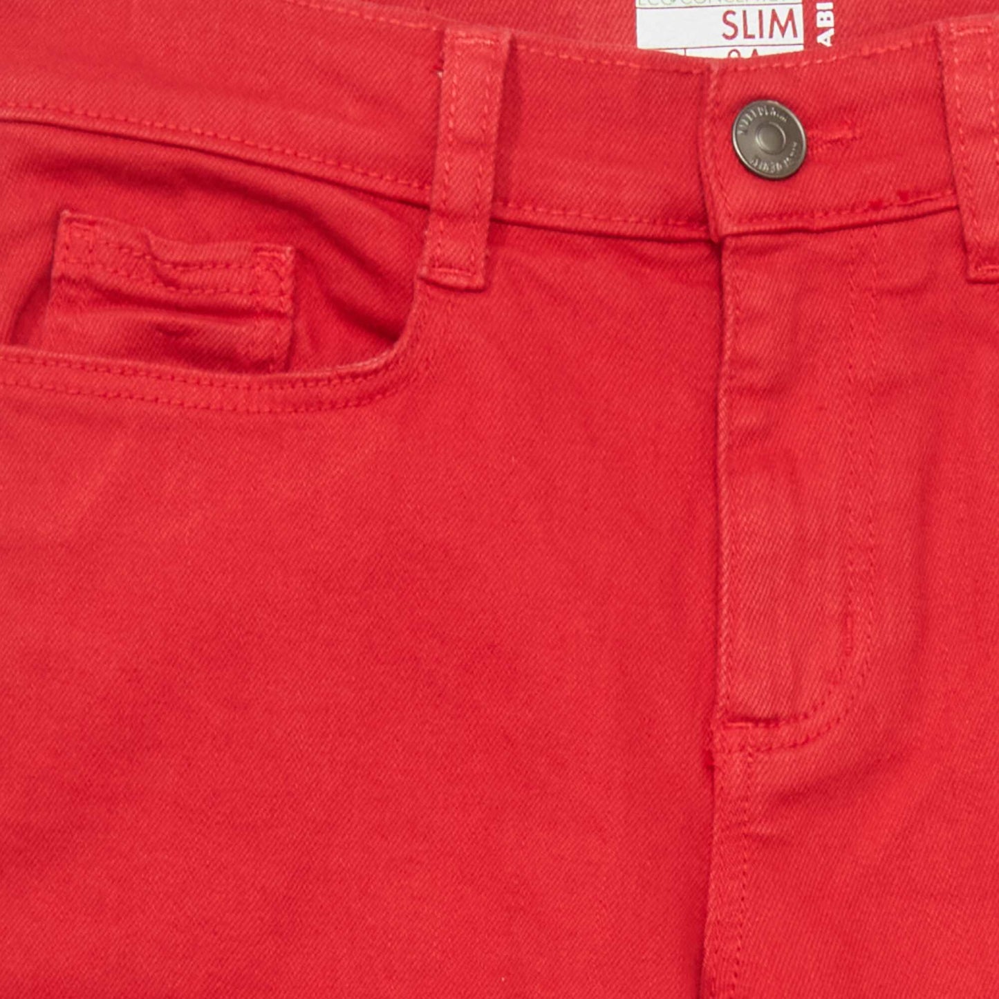 Slim-fit 5-pocket jeans RED